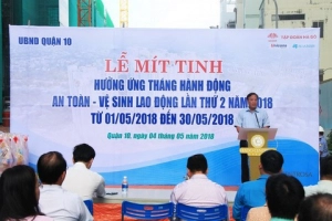  Eurowindow tham dự lễ phát động tháng hành động An toàn vệ sinh lao động năm 2018