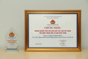 Eurowindow và CEO Nguyễn Cảnh Hồng được vinh danh Doanh nghiệp, Doanh nhân Tiêu biểu trong đầu tư sản xuất xanh