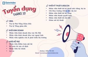  BẢN TIN TUYỂN DỤNG THÁNG 10