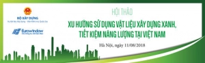 Hội thảo Xu hướng sử dụng vật liệu xây dựng xanh, tiết kiệm năng lượng tại Việt Nam