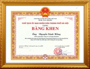 Chủ tịch UBND TP. Hà Nội tặng bằng khen cho TGĐ Eurowindow