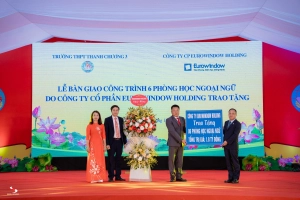  Eurowindow trao tặng 6 phòng học ngoại ngữ cho trường THPT Thanh Chương 3 (Nghệ An)