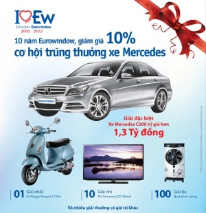  Lễ bốc thăm trúng thưởng chương trình khuyến mại "Giảm giá 10% và cơ hội trúng thưởng xe Mercedes"