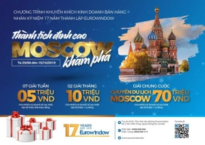  Eurowindow phát động chương trình thi đua kinh doanh “Thành tích đỉnh cao – Moscow khám phá”
