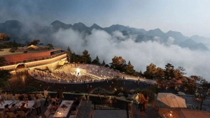  Eurowindow thi công hệ vách kính mặt dựng khu nghỉ dưỡng Bản Mòng - Sa Pa