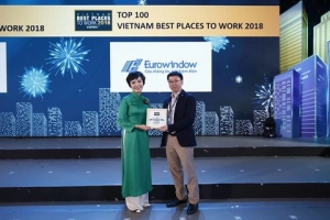  Eurowindow năm thứ 3 liên tiếp được bình chọn Top 100 Nơi làm việc tốt nhất Việt Nam
