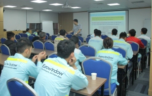  GẦN 150 CÔNG NHÂN LẮP ĐẶT MIỀN BẮC THAM GIA ĐÀO TẠO AN TOÀN LAO ĐỘNG ĐỊNH KỲ