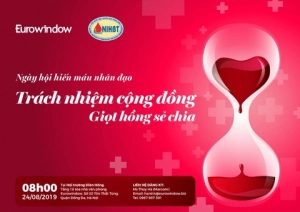  Ngày hội Hiến máu Nhân đạo của Eurowindow: Trách nhiệm Cộng đồng – Giọt hồng Sẻ chia