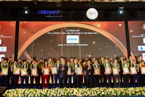  Eurowindow được vinh danh “Top 5 công ty Vật liệu xây dựng uy tín 2021”