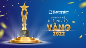 Eurowindow đón nhận danh hiệu “Thương hiệu Vàng – Logo, Slogan ấn tượng 2022”