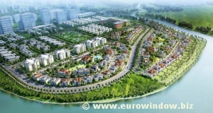  Eurowindow đang thi công hệ thống cửa nhôm tại dự án biệt thự cao cấp Chateau