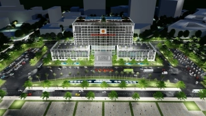  Eurowindow thi công cửa, vách kính dự án trụ sở cơ quan hành chính 400 tỷ đồng tại Thái Nguyên