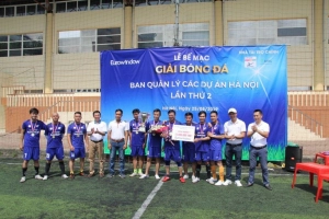  Chung kết giải bóng đá Ban quản lý các dự án Hà Nội lần thứ hai