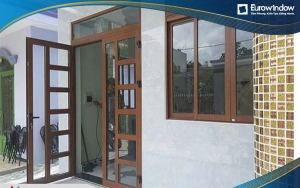  Bật mí 5 kinh nghiệm chọn cửa nhôm giả gỗ 2 cánh