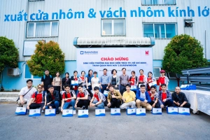  SINH VIÊN ĐẠI HỌC KIẾN TRÚC TP.HCM THAM QUAN THỰC TẾ NHÀ MÁY 2 EUROWINDOW