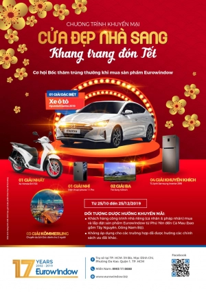  Thể lệ chương trình khuyến mại: “Cửa đẹp Nhà sang – Khang trang đón Tết” dành cho khách hàng phía Nam